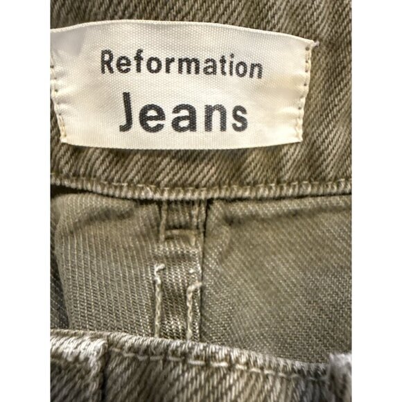 Reformation Army Marine  Jeans Size 27  Cotton Denim Pants Pre-Owned EUC - Picture 6 of 9